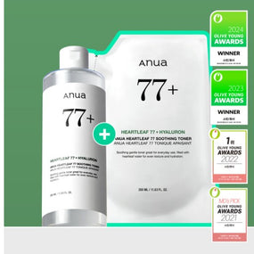 [Large capacity plan] Anua Eoseongcho 77 Soothing Toner 350 ml (+350 ml refill pack)